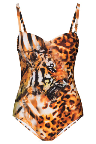 Ολόσωμο Μαγιό Εμπριμέ Animal Print
