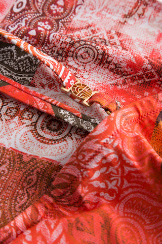 Ολόσωμο Μαγιό Στράπλες, Paisley Print