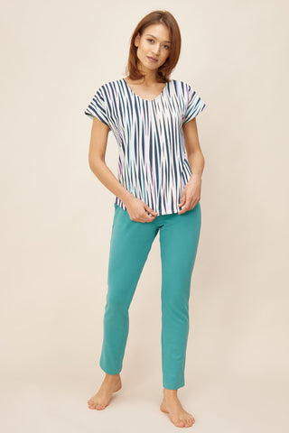 T-shirt Casual Chic, V Λαιμόκοψη