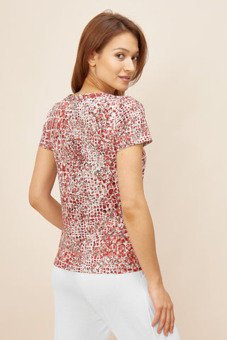 T-shirt Casual Chic με Sporty Animal Print
