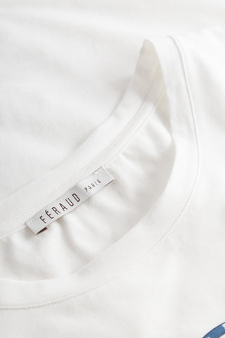 T-shirt Βαμβακερό με Logo Féraud