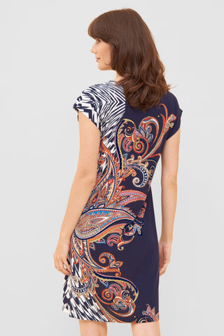 Φόρεμα Θαλάσσης, Paisley Print, Βισκοζένιο