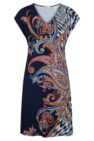 Φόρεμα Θαλάσσης, Paisley Print, Βισκοζένιο