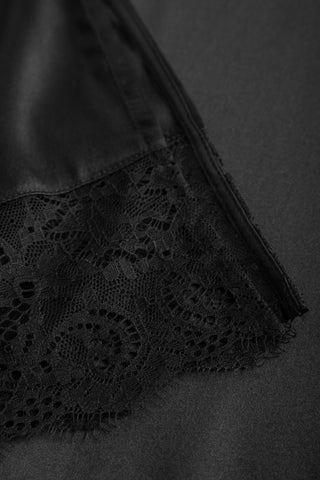 Μεταξωτό Νυχτικό Couture από Οργανικό Μετάξι με Δαντέλα