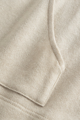 Hoodie Πλεκτό με Τσέπες Μπροστά