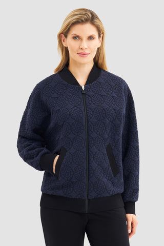 Homewear Κοστούμι Σπιτιού με Bomber Jacket με Ανάγλυφο Λογότυπο