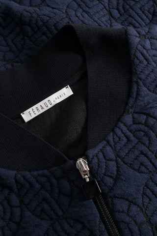 Homewear Κοστούμι Σπιτιού με Bomber Jacket με Ανάγλυφο Λογότυπο