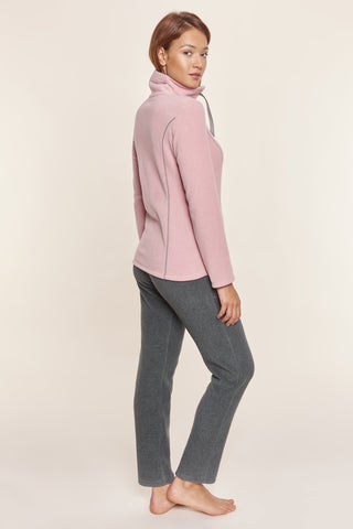 Homewear Κοστούμι Σπιτιού Φλισένιο με Ζακέτα με Φερμουάρ