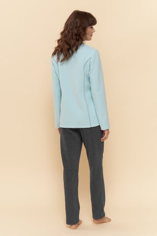 Homewear Κοστούμι Σπιτιού Φλισένιο με Ζακέτα με Φερμουάρ