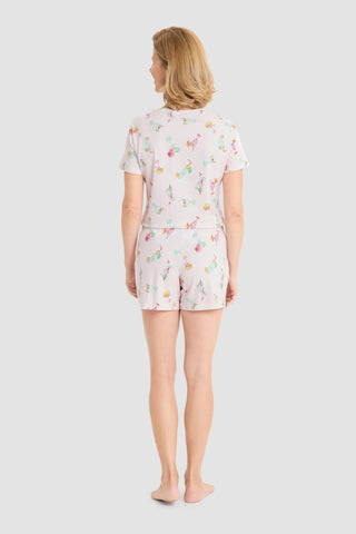 Πυζάμα Θερινή, Σορτς με Fancy Print