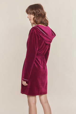 Ρομπάκι Σπιτιού Βελούδινο με Κουκούλα