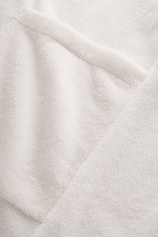 Ρόμπα Σπιτιού Χνουδωτή σε Εκρού και Πετρόλ