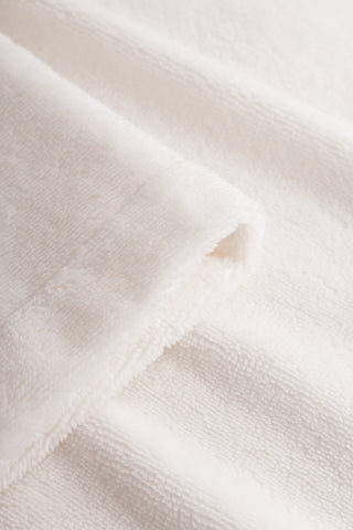 Ρόμπα Σπιτιού Χνουδωτή σε Εκρού και Πετρόλ