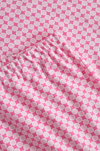 Πυζάμα Βαμβακερή με Διακριτικό Γεωμετρικό Τύπωμα