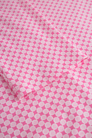 Νυχτικό ολοβάμβακο με διακριτικό γεωμετρικό τύπωμα σε άλφα γραμμή