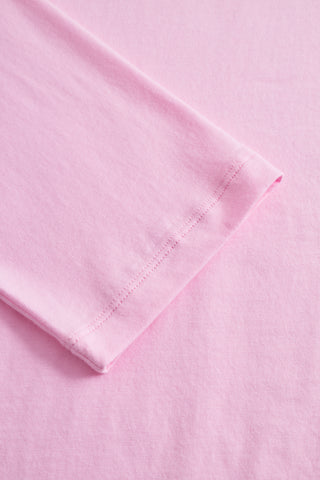 Πυζάμα ολοβάμβακη με ριγέ παντελόνι σε παστέλ αποχρώσεις