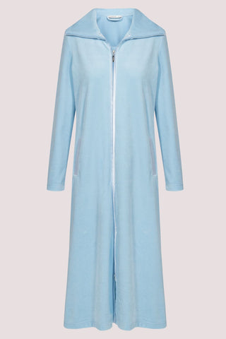 Ρόμπα Σπιτιού Βελούρ, Μάξι, με Φερμουάρ