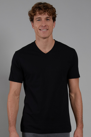 T-shirt από Οργανικό Βαμβάκι, V Λαιμόκοψη, με πιστοποίηση GOTS