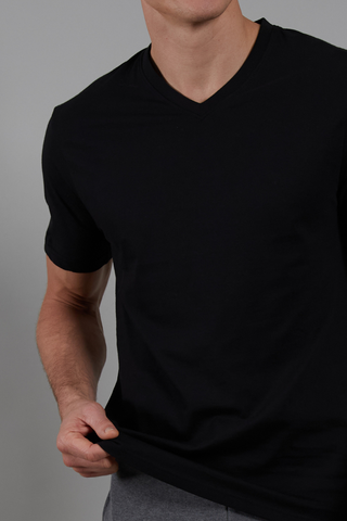 T-shirt από Οργανικό Βαμβάκι, V Λαιμόκοψη, με πιστοποίηση GOTS