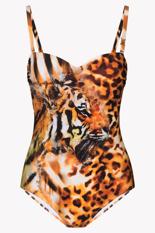 Ολόσωμο Μαγιό Εμπριμέ Animal Print