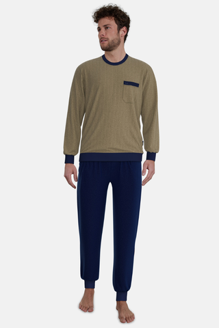 Ανδρική Πυζάμα Φροτέ, Βαμβακερή